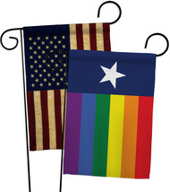 TexasPride - Impressions Decorative USA Vintage Applique Garden Flags Pack GP148 - £24.75 GBP