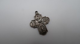 Vintage Silverplate Religious Christian Medal 2.7cm - £7.93 GBP