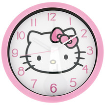 Hello Kitty Face Pink Colorway Wall Clock Pink - £25.55 GBP