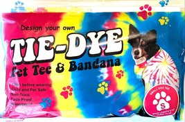 Design Your Own Tie-Dye Pet Tee&amp;Bandana,Size S, Back Length 9-12&quot;, Chest 13-15&quot; - £13.63 GBP
