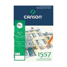 Canson A3 180 gsm Light Grain Short Side Glued Pad Drawing Paper - Pure ... - $34.00