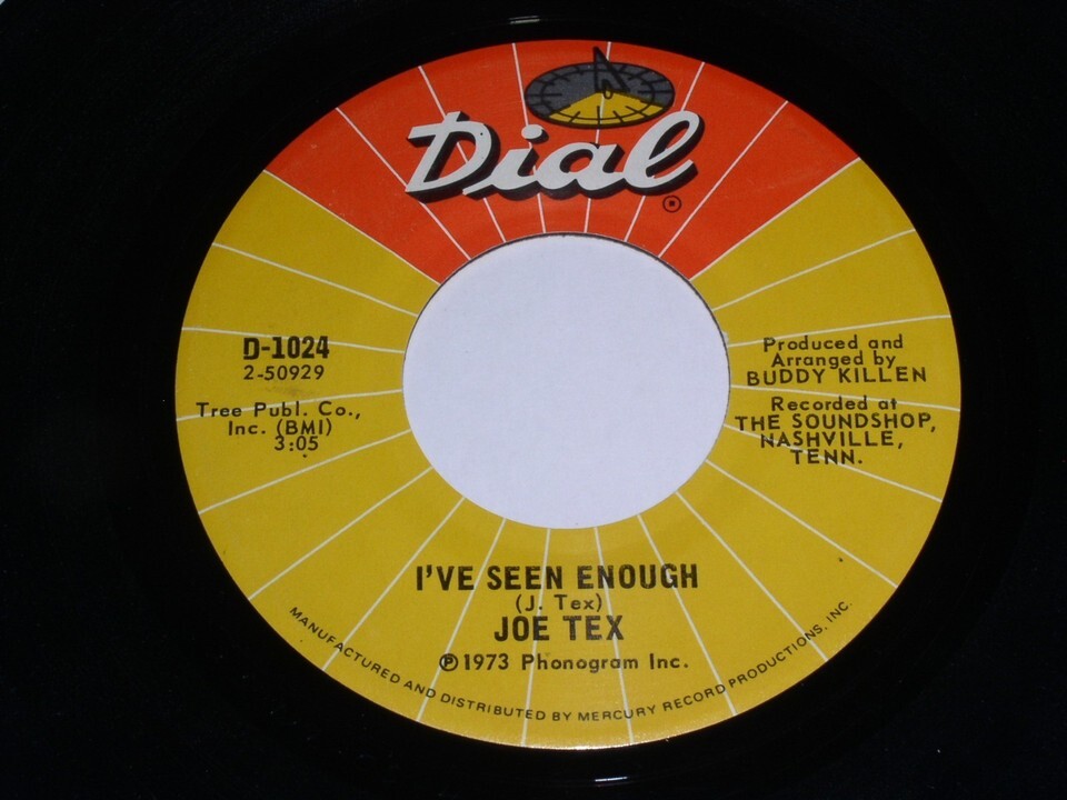 Joe Tex I&#39;ve Seen Enough Trying To Win Your Love 45 Rpm Record Dial 1024... - $12.99