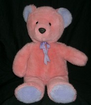 17" Vintage Westcliff Collection Pink Purple Teddy Bear Stuffed Animal Plush Toy - $28.50