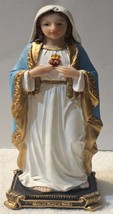 GUADALUPE SACRED HEART OF MARIA VIRGIN MARY ROBE RELIGIOUS FIGURINE STATUE - $21.28