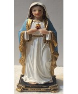 GUADALUPE SACRED HEART OF MARIA VIRGIN MARY ROBE RELIGIOUS FIGURINE STATUE - £16.69 GBP