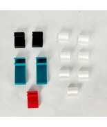 12 Replacement Clips for 13 Dead End Drive Board Game Red White Green Black - £6.80 GBP