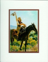 Howdy by Terri Kelly Moyers Cowgirl Horse Western Double Matted Fits 8x10 Frame - £15.63 GBP