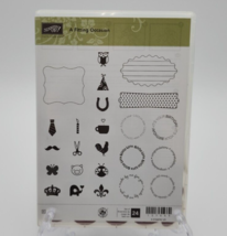 Stampin&#39; Up! A Fitting Occasion Rubber Stamp Set 127049- Set of 24 - £10.03 GBP