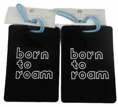 Luggage ID Tags for Carry On Bags Suitcase Backpack Travel Born to Roam ... - $12.86
