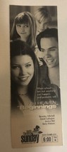 1999 7Th Heaven Beginnings Print Ad Tv Guide Jessica Biel Barry Watson TPA21 - £4.42 GBP