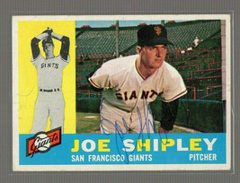JOE SHIPLEY AUTOGRAPHED SIGNED SAN FRANCISCO GIANTS 1960 TOPPS CARD - $243.75 MXN