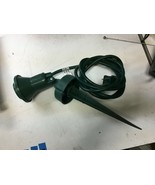 Outdoor Spot Light, Flood Light Holder Gemmy E201084 6&#39; cord green - $14.85