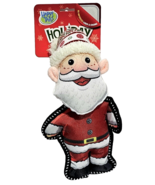 Happy Tails Holiday Dog Toy Reinforced Liner And Edging 10in Santa - $22.99