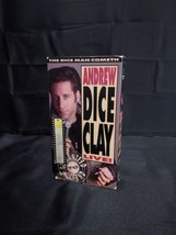 The Dice Man Cometh Andrew Dice Clay Live! VHS Tape Comedy Old VCR 1989 - £6.78 GBP