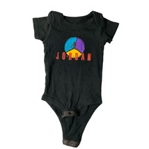 Air Jordan Boys infant Baby Size 0 6 months Black 1 Piece Bodysuit short sleeve - $9.89