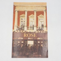 Vintage &#39;Theatre&#39; Programme Rose Duke Of York&#39;s Théâtre Avril 1980 - $33.11