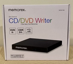 Memorex MDW218B Slim External CD/DVD Writer Dvd 8X Cdr 24X Usb Powered Burner - £22.57 GBP
