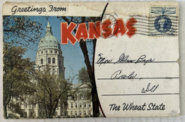 Kansas 12 Postcard Souvenir Folder - £7.75 GBP