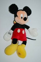 Mickey Mouse Plush Animal 17&quot; Toy fuzzy curly Walt Disney World Disneyland - £23.91 GBP