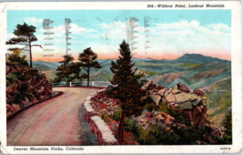 Wildcat Point Lariat Trail on Road to Lookout Mtn Colorado Postcard Posted 1950 - £11.64 GBP
