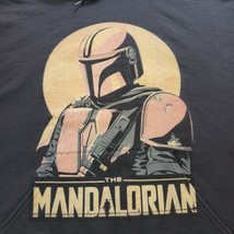 Star Wars The Mandalorian Men's Gray Graphic Hoodie Sweatshirt Jerzees Size L image 8