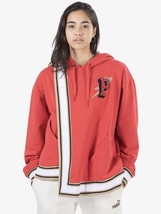 Puma Ambrose Hope Hoodie Womens Size M Red Wrap Style Inside Buckle Swea... - $51.98