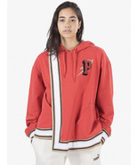 Puma Ambrose Hope Hoodie Womens Size M Red Wrap Style Inside Buckle Swea... - $51.98