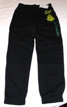 NEW YOUTH SIZE M GRINCH DR. SEUSS BLACK PULL-ON ELASTIC WAIST  SWEATPANTS - £7.99 GBP