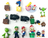 Lo 16 Mini Super Mario Christmas Tree Ornament Figure Toys Luigi Yoshi P... - $19.99