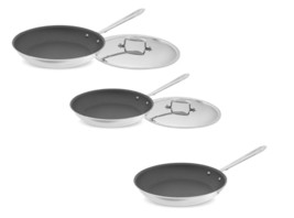 All-Clad  D5 Polished Non Stick 5-Ply  8, 10 and 12  inch Fry pan Set wi... - $6,757.37 MXN
