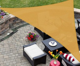 Sun Shade Sail Triangle 16&#39; x 16&#39; x 16&#39; UV Block Canopy for Patio Backyard Lawn - $35.79