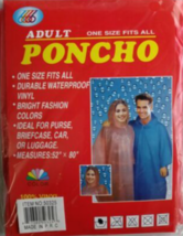 Lightweight Poncho 100% Vinyl No Sleeves Snap Closure Rain Men/Women 2 C... - $7.91