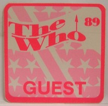 THE WHO / ROGER DALTREY - VINTAGE ORIGINAL CLOTH TOUR BACKSTAGE PASS - $187.33 MXN