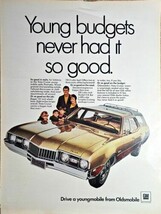 1968 Vintage Print Ad Oldsmobile Vista Cruiser Young-mobile-Station Wago... - $9.99