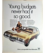 1968 Vintage Print Ad Oldsmobile Vista Cruiser Young-mobile-Station Wago... - $189.87 MXN