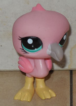 Hasbro Littlest Pet Shop Lps #1023 Flamingo Pink Blue Eyes - £11.52 GBP