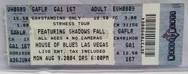 SHADOWS FALL - ORIGINAL 2004 UNUSED WHOLE FULL CONCERT TICKET - $15.00