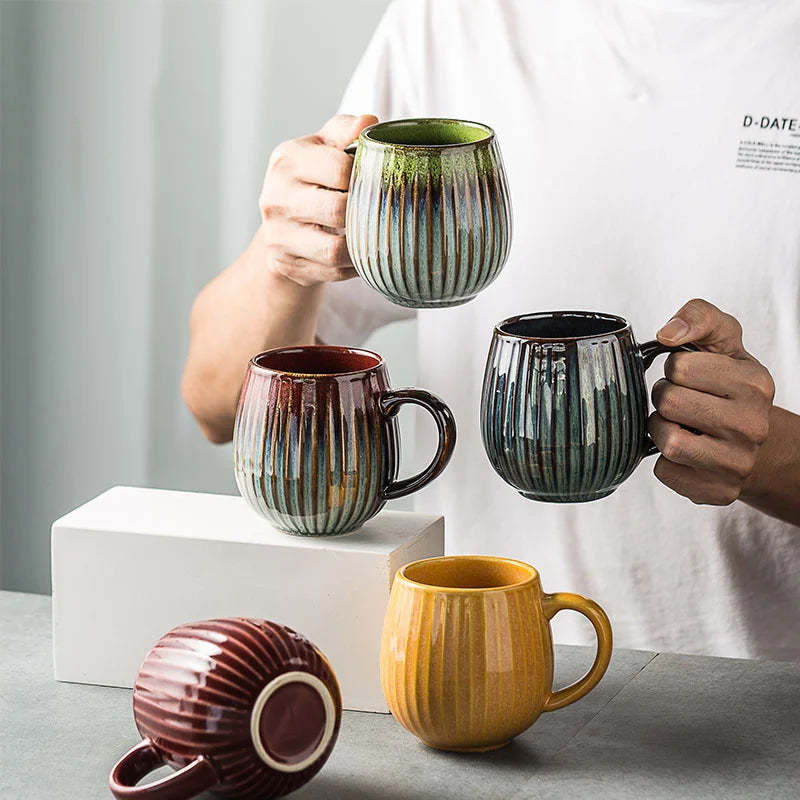 JapaneseStyle Gradient Kiln Glaze Ceramic Coffee Mug 480ml - $24.99+