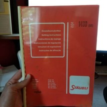 Staubli 1430 KR Setting Instructions manual - £15.30 GBP