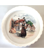 French Obernai by Sarreguemines Quiche Dish Signed Artist H Loux Village... - $64.11 CAD
