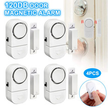 4Pcs Wireless Home Window Door Burglar Security Alarm System Magnetic Se... - £18.86 GBP