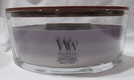 Yankee WoodWick Ellipse Candle Jar 16 oz AMETHYST SKY crackles as it burns - $52.99