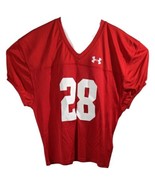 Red Football Jersey Mens Large #28 Adrian Peterson Oklahoma Sooners Unde... - €25,76 EUR