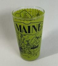 Vintage Hazel Atlas State Of Maine Frosted Tumbler Glass 5” - £10.25 GBP