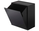 Tower Wall Mounted Storage Or Trash Bin With Tray, Small Wastebasket Wit... - $62.99