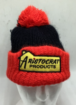 Vintage Aristocrat products Beanie Knit Pom Pom Patch Winter Hat Steve K... - $37.19