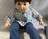 American Girl Bitty Baby Twin Boy Doll Brown Hair &amp; Brown Eyes - $59.35