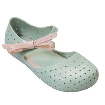 MINI MELISSA Girls&#39; Perforated Jelly Shoes Furadinha X Mary Jane Flats S... - $29.69