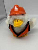 AFLAC Talking Duck CONSTRUCTION WORKER w/ Hardhat  6&quot; Plush Stuffed Toy ... - $200.86 MXN