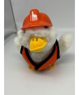 AFLAC Talking Duck CONSTRUCTION WORKER w/ Hardhat  6&quot; Plush Stuffed Toy ... - €9,44 EUR